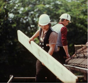 Carpenters Working On New York House