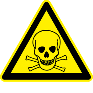warning of a toxic substance
