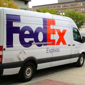 FedEx delivery van