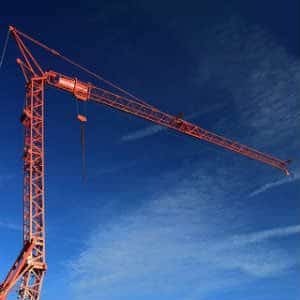 a crane that dropped a heavy load
