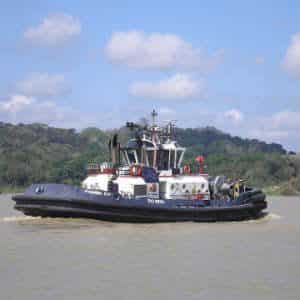 a tugboat going to do a job