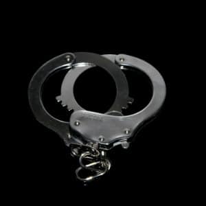 handcuffs for people who commit a crime