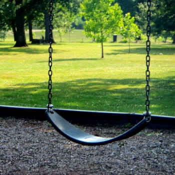 swingset in playground