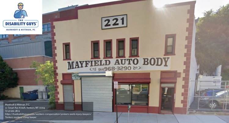 work injury attorney in Yonkers, New York near auto body shop